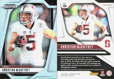 Christian McCaffrey 2025 Panini Prizm Draft Picks