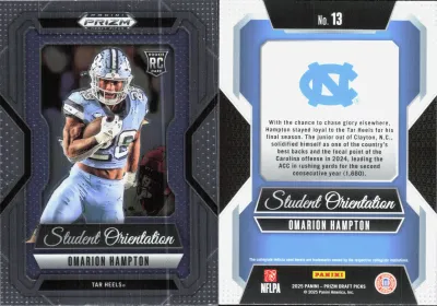 Omarion Hampton 2025 Panini Prizm Draft Picks