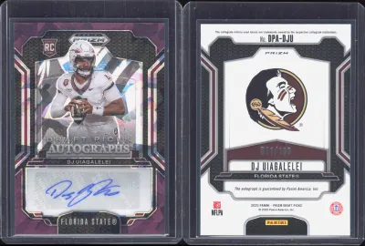 DJ Uiagalelei — 2025 Panini Prizm Draft Picks Purple Ice
