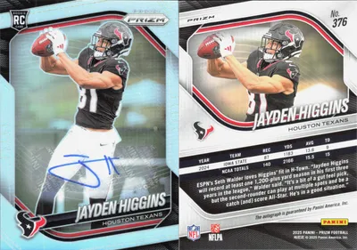 Jayden Higgins 2025 Panini Prizm