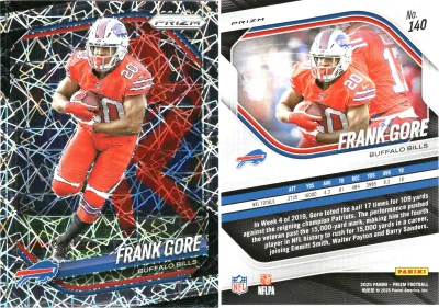 Frank Gore — 2025 Panini Prizm Prizm Lazer