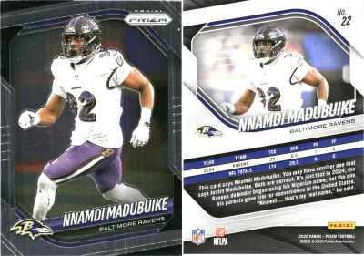 Nnamdi Madubuike 2025 Panini Prizm