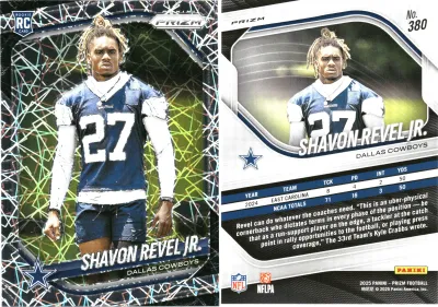 Shavon Revel Jr. — 2025 Panini Prizm Prizm Lazer
