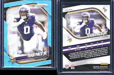 Ivan Pace Jr. — 2025 Panini Prizm Prizm Blue Wave