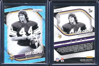 Dave Casper — 2025 Panini Prizm Prizm Blue Wave