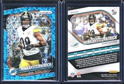 Minkah Fitzpatrick — 2025 Panini Prizm Prizm No Huddle Blue