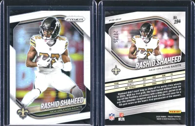 Rashid Shaheed — 2025 Panini Prizm Prizm White