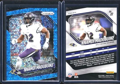Nnamdi Madubuike — 2025 Panini Prizm Prizm No Huddle Blue