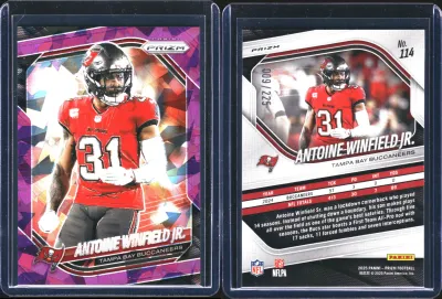 Antoine Winfield Jr. — 2025 Panini Prizm Prizm Purple Ice