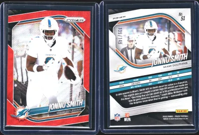 Jonnu Smith — 2025 Panini Prizm Prizm Red Wave