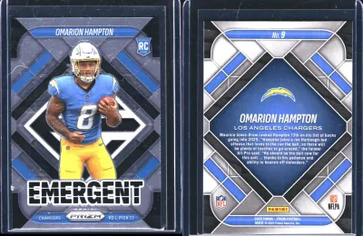 Omarion Hampton 2025 Panini Prizm