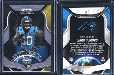 Chuba Hubbard 2025 Panini Prizm