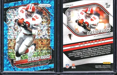 Gerald Riggs — 2025 Panini Prizm Prizm No Huddle Blue