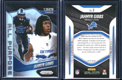 Jahmyr Gibbs 2025 Panini Prizm