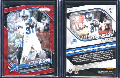 Kerby Joseph — 2025 Panini Prizm Prizm Choice Red