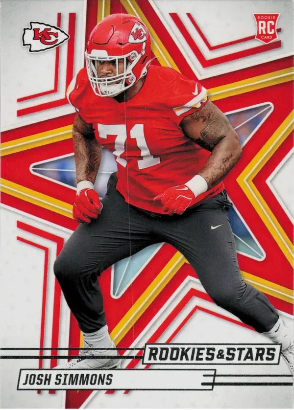Josh Simmons 2025 Panini Rookies & Stars
