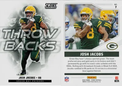 Josh Jacobs 2025 Panini Score