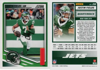 Justin Fields 2025 Panini Score