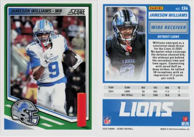 Jameson Williams 2025 Panini Score