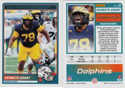 Kenneth Grant 2025 Panini Score