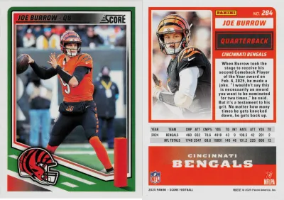 Joe Burrow 2025 Panini Score