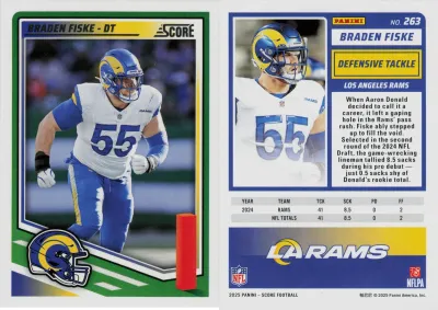 Braden Fiske 2025 Panini Score
