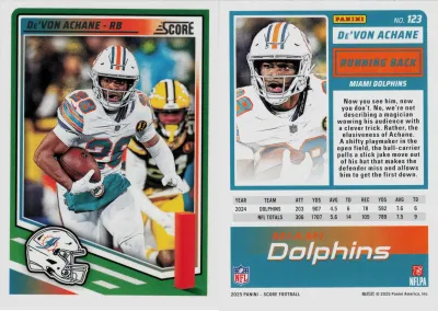 De’Von Achane 2025 Panini Score