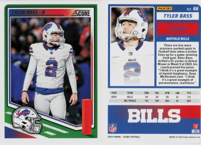Tyler Bass — 2025 Panini Score