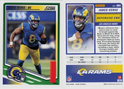 Jared Verse 2025 Panini Score