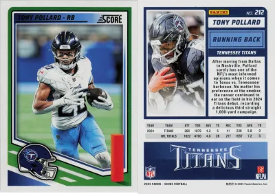 Tony Pollard 2025 Panini Score
