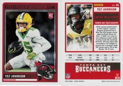 Tez Johnson 2025 Panini Score