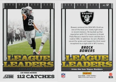 Brock Bowers 2025 Panini Score
