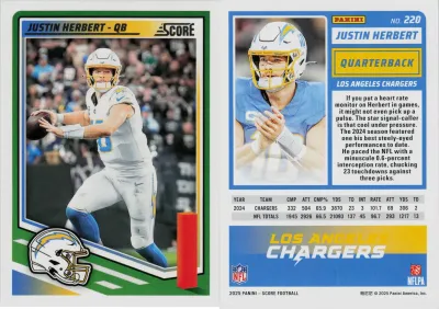Justin Herbert 2025 Panini Score