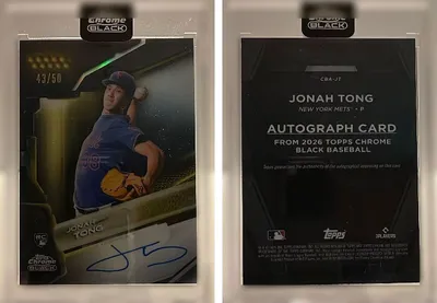 Jonah Tong — 2026 Topps Chrome Black Gold Refractor