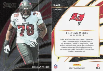 Tristan Wirfs 2025 Panini Select