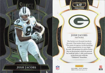 Josh Jacobs 2025 Panini Select