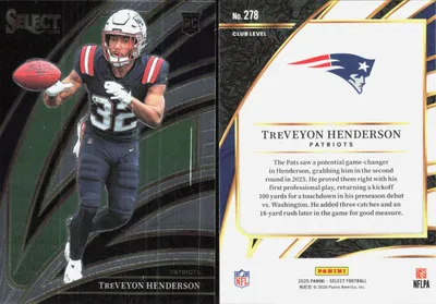 Treveyon Henderson 2025 Panini Select