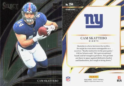 Cam Skattebo 2025 Panini Select
