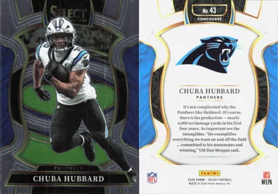 Chuba Hubbard 2025 Panini Select