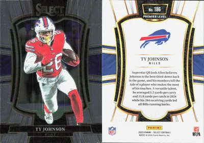 Ty Johnson 2025 Panini Select