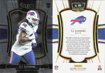 T.J. Sanders 2025 Panini Select