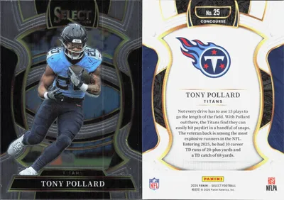 Tony Pollard 2025 Panini Select