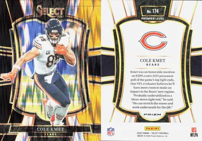 Cole Kmet 2025 Panini Select