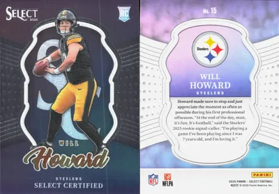 Will Howard 2025 Panini Select