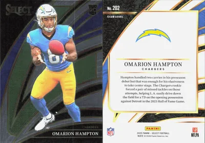 Omarion Hampton 2025 Panini Select