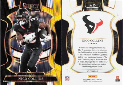 Nico Collins 2025 Panini Select