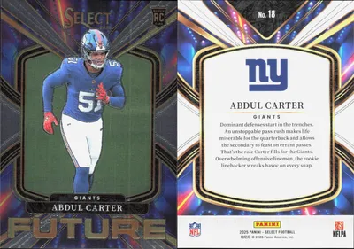 Abdul Carter 2025 Panini Select