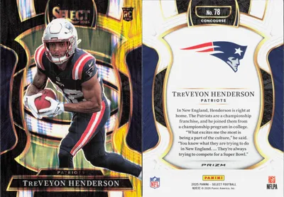 Treveyon Henderson 2025 Panini Select