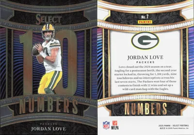 Jordan Love 2025 Panini Select