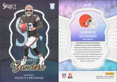 Shedeur Sanders 2025 Panini Select